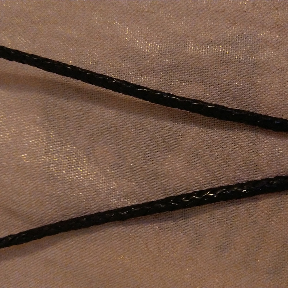Vintage Western Chipped Multi-Stone Medallion. Tassel With Stones. - Picture 3 of 5